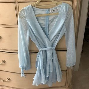 Pale blue dress
